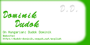 dominik dudok business card